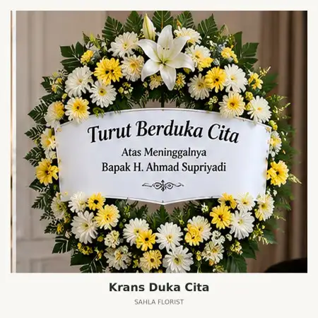 Krans Bunga Duka Rumah Duka Dharmais